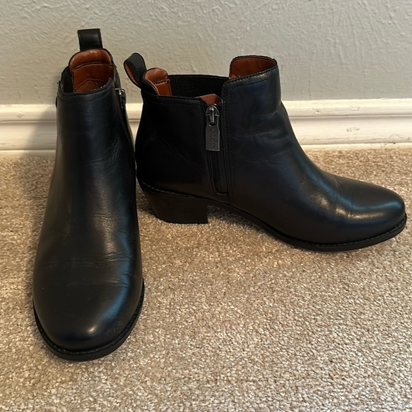 Vionic Bethany ankle boots booties sz 6 black leather - Picture 3 of 5